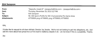 Illustration for article titled "Am I Sick? Are We All Sick?": Overwrought Things The Media Wrote To Auburn's PR Guy During Cam Newton's Wild 2010 Season